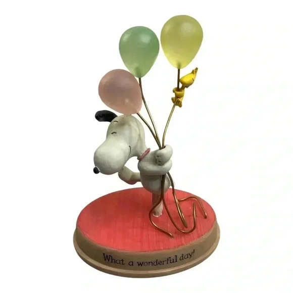 Hallmark Peanuts Gallery 2010 Snoopy Woodstock “What A Wonderful Day!”Figurine - Picture 1 of 14